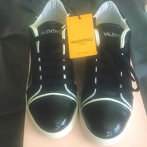 Valentino Shoes | Brand New Valentino Ermione Black & White Sneakers